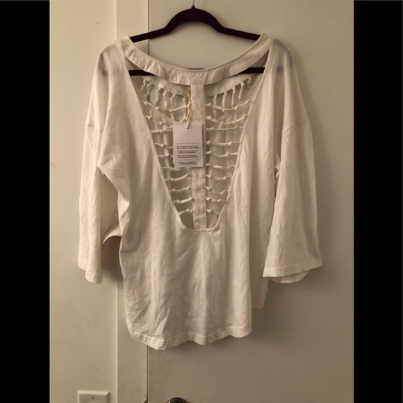 ASOS Africa Twisted Knot Back Rib Top - Picture 5 of 7